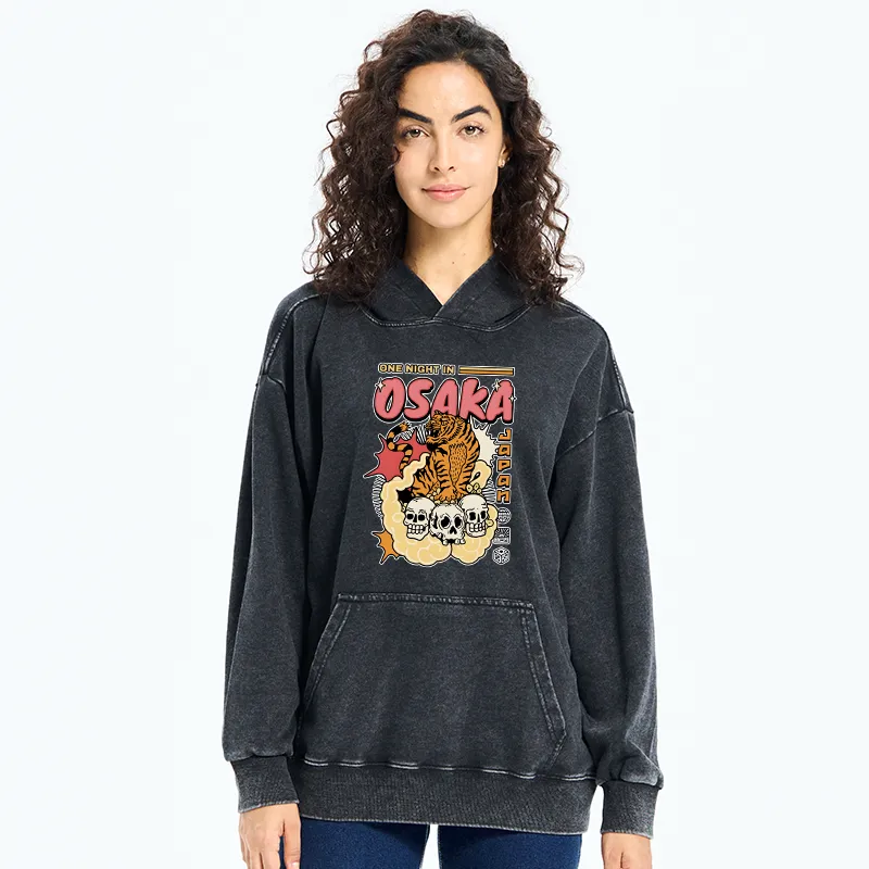 Tokyo-Tiger Osaka Tiger Washed Hoodie