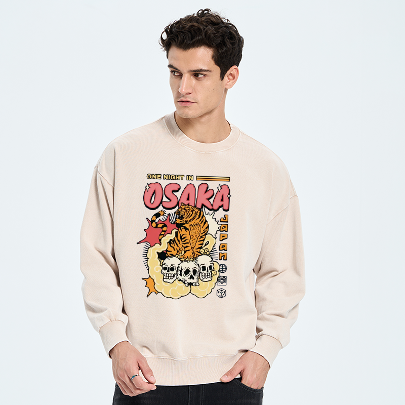 Tokyo-Tiger Osaka Tiger Washed Sweatshirt