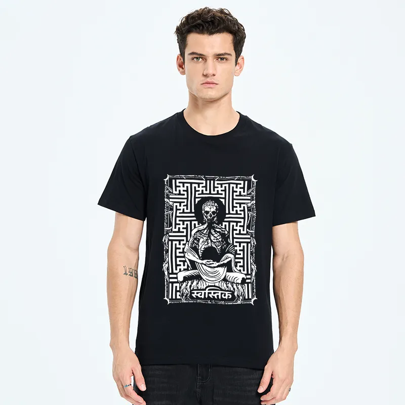 Tokyo-Tiger Sayagata Buddha Graphic Classic T-Shirt