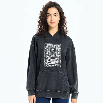 Tokyo-Tiger Sayagata Buddha Graphic Washed Hoodie