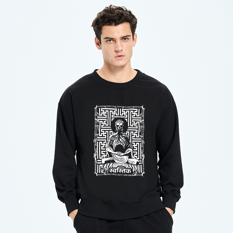 Tokyo-Tiger Sayagata Buddha Graphic Sweatshirt