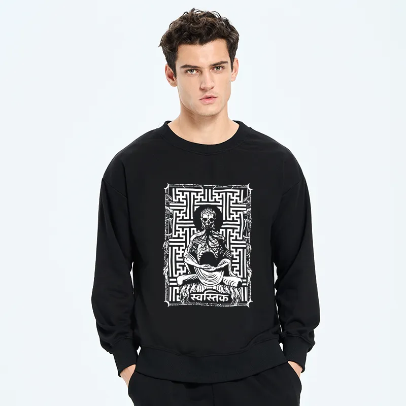 Tokyo-Tiger Sayagata Buddha Graphic Sweatshirt