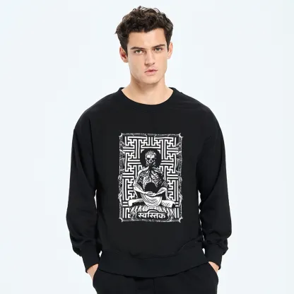Tokyo-Tiger Sayagata Buddha Graphic Sweatshirt