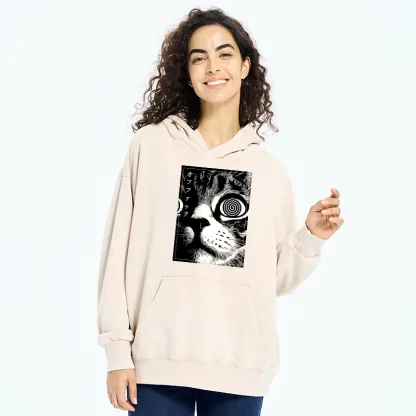 Tokyo-Tiger Scary Cat Japan Washed Hoodie