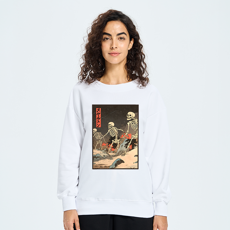 Tokyo-Tiger Japanese Rising Skeletons Sweatshirt