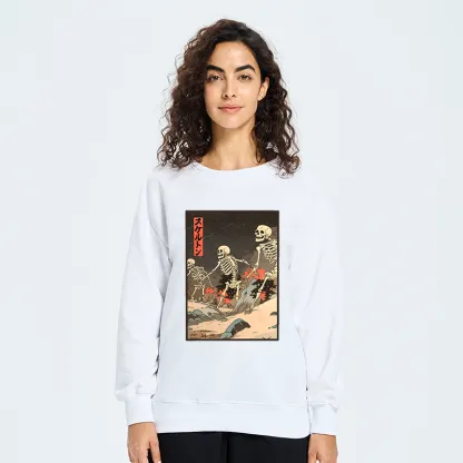 Tokyo-Tiger Japanese Rising Skeletons Sweatshirt