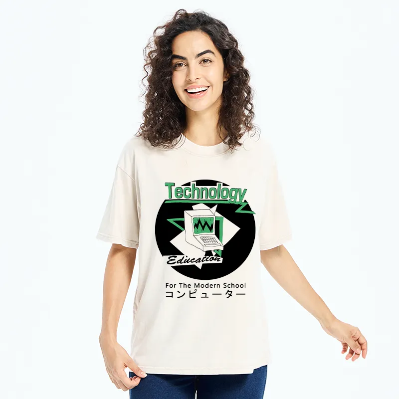 Tokyo-Tiger Technology For The Modern School Washed T-Shirt