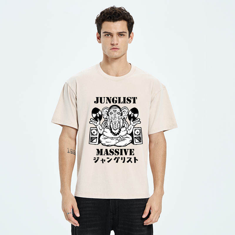 Tokyo-Tiger Junglist Massive Washed T-Shirt