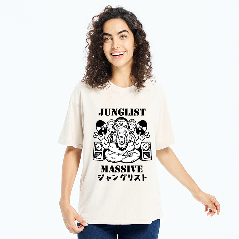 Tokyo-Tiger Junglist Massive Washed T-Shirt