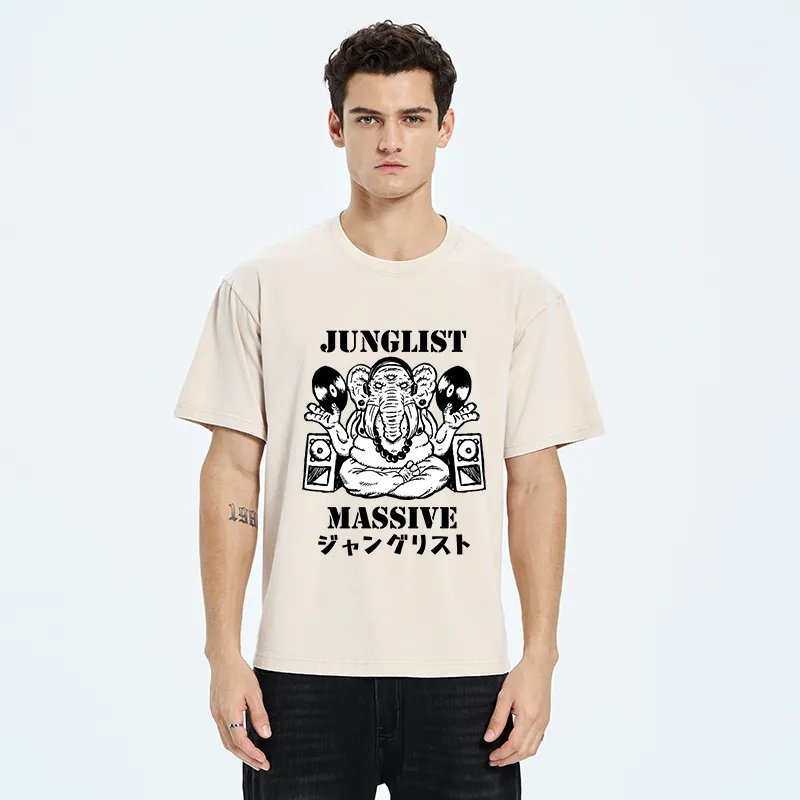 Tokyo-Tiger Junglist Massive Washed T-Shirt
