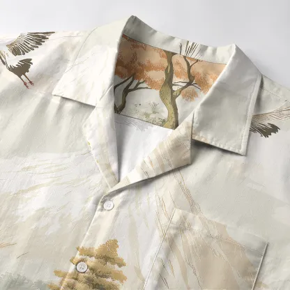 Tokyo-Tiger Crane's Mountain Majesty Aloha Hawaiian Shirt