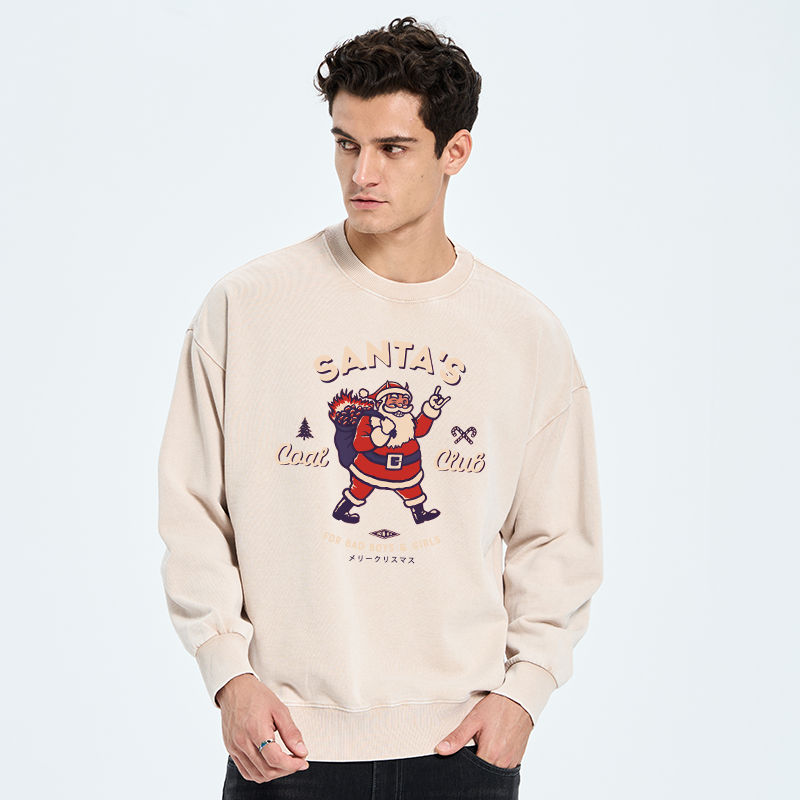 Tokyo-Tiger Santa's Coal Club Japan Washed Sweatshirt