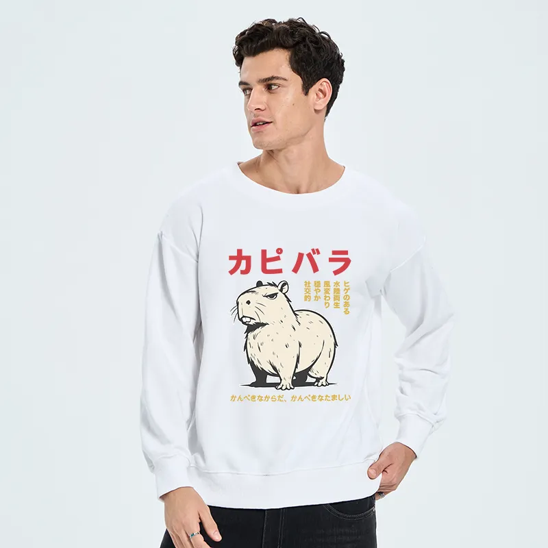 Tokyo-Tiger Angry Capybara Japan Sweatshirt