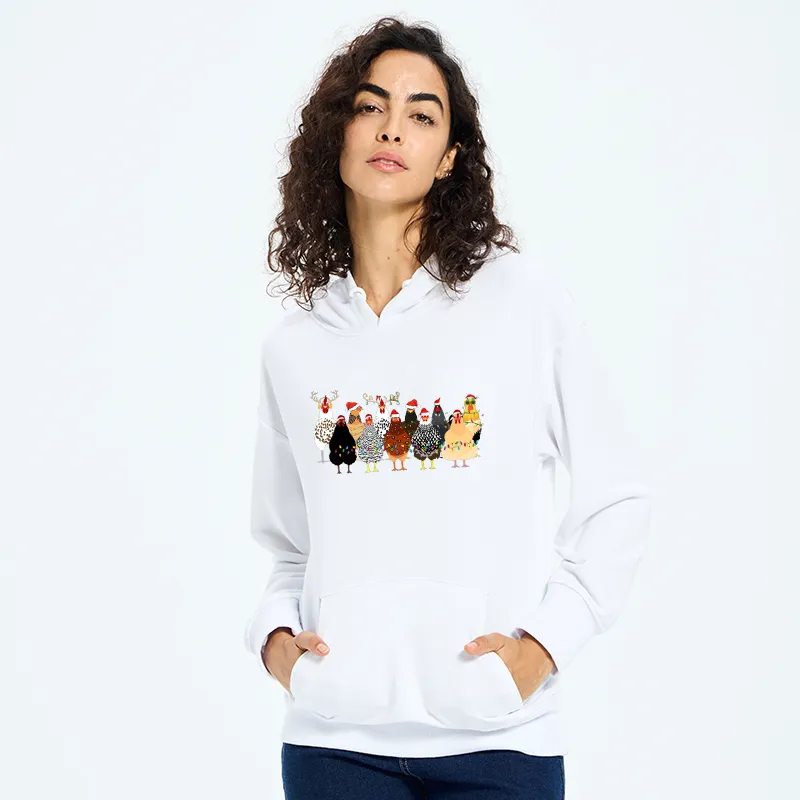 Tokyo-Tiger A Flock Of Christmas Chickens Classic Hoodie