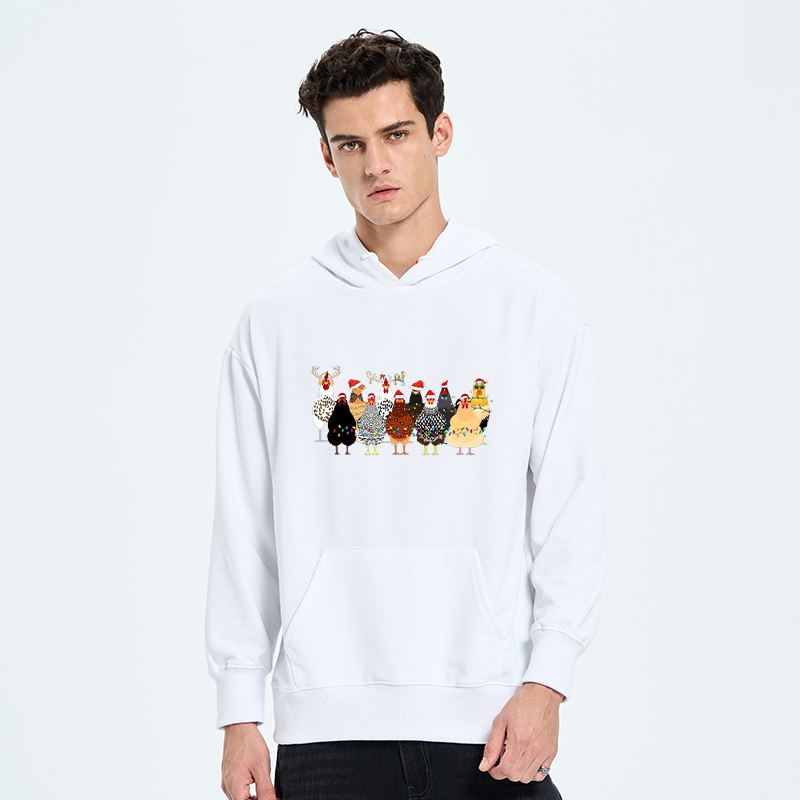 Tokyo-Tiger A Flock Of Christmas Chickens Classic Hoodie