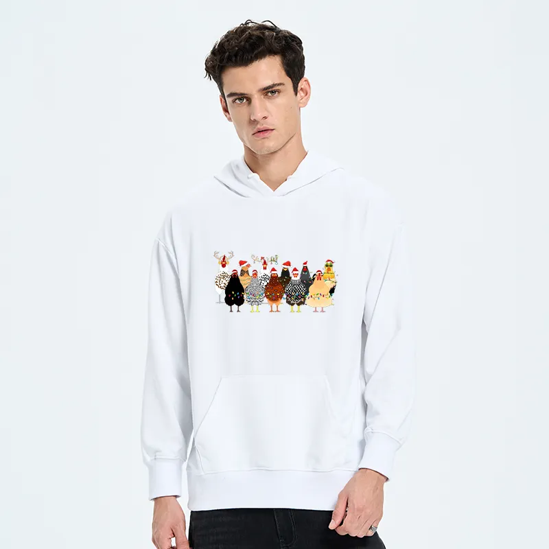 Tokyo-Tiger A Flock Of Christmas Chickens Classic Hoodie-tokyo-tiger