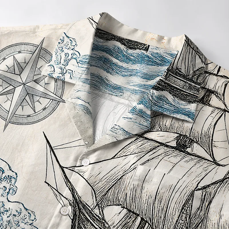 Tokyo-Tiger Ship Sailing On Great Waves Aloha Hawaiian Shirt