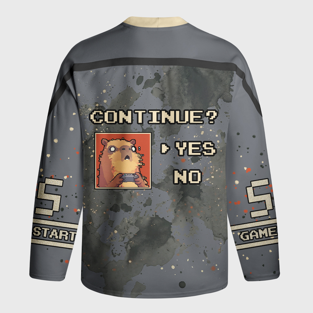 Tokyo-Tiger "BRUH" Capy Gamer Long-Sleeve Hockey Jersey