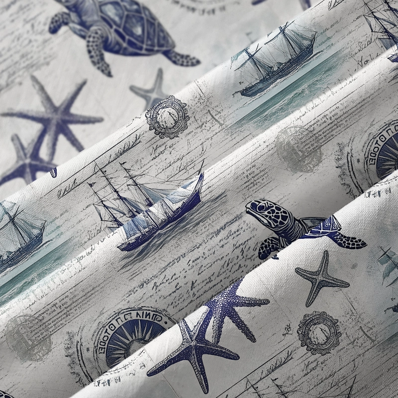 Tokyo-Tiger Retro Nautical Elements Aloha Hawaiian Shirt