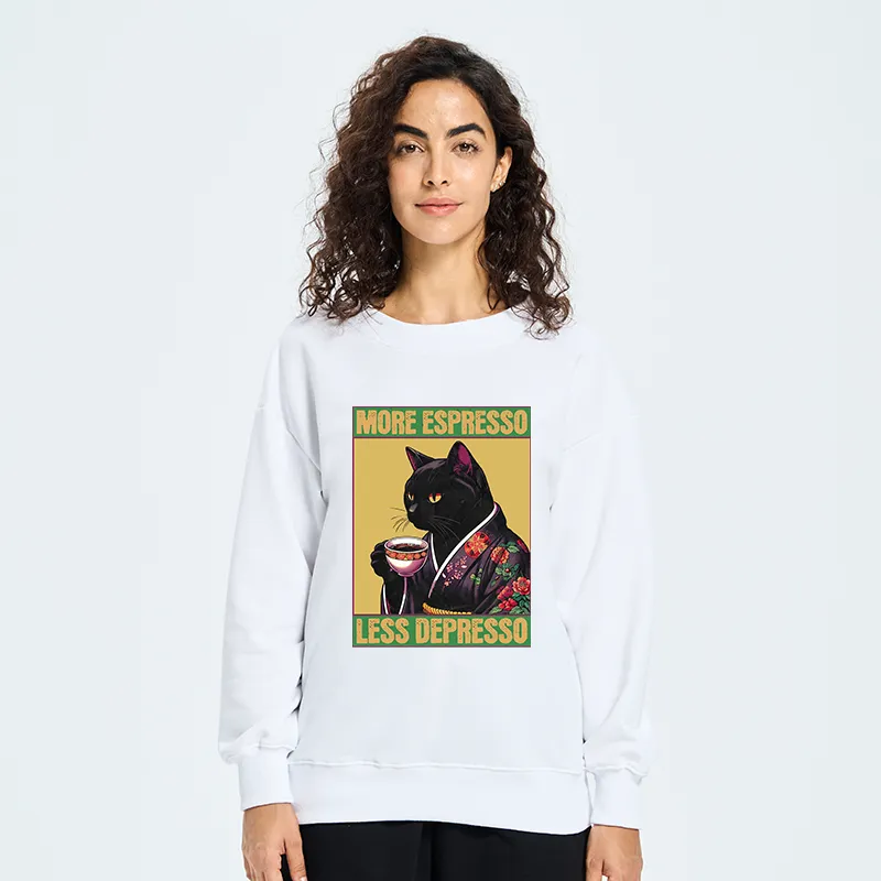 Tokyo-Tiger Up Caffeine Down Depression Sweatshirt