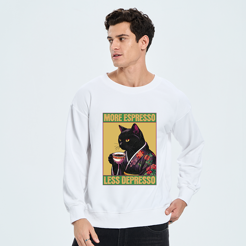 Tokyo-Tiger Up Caffeine Down Depression Classic Sweatshirt