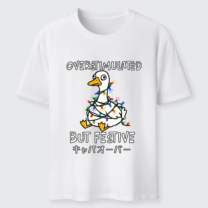 Tokyo-Tiger Funny Excited Christmas Goose Classic T-Shirt