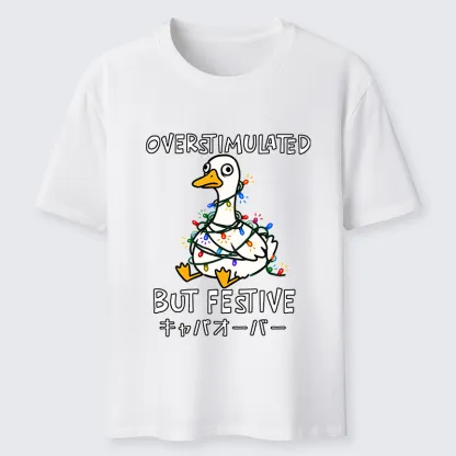 Tokyo-Tiger Funny Excited Christmas Goose Classic T-Shirt