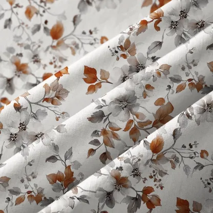 Tokyo-Tiger Subtle Autumnal Leaf Button-up Shirt
