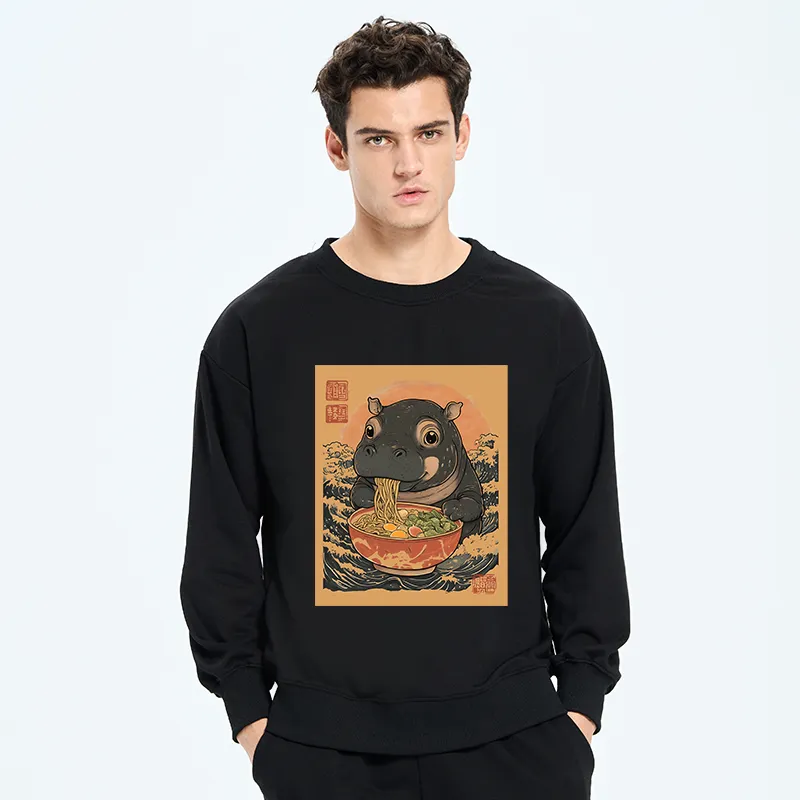 Tokyo-Tiger Moo Deng Eat Ramen Sweatshirt