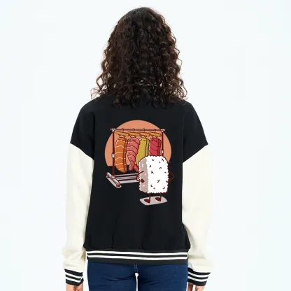 Tokyo-Tiger Which One Should I Wear Today Embroidery Varsity Jacket