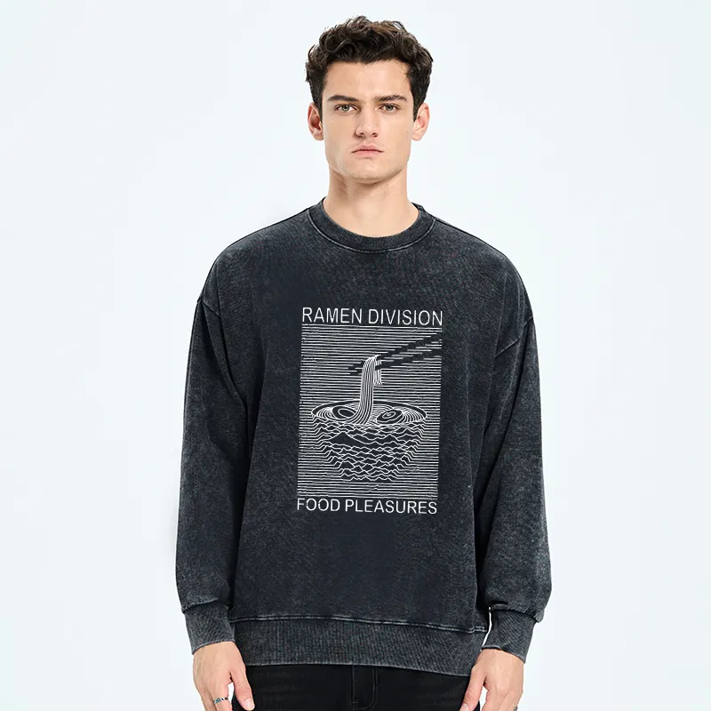 Tokyo-Tiger Ramen Division Food Pleasures Washed Sweatshirt