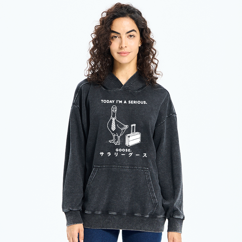 Tokyo-Tiger Hard Working Goose Washed Hoodie