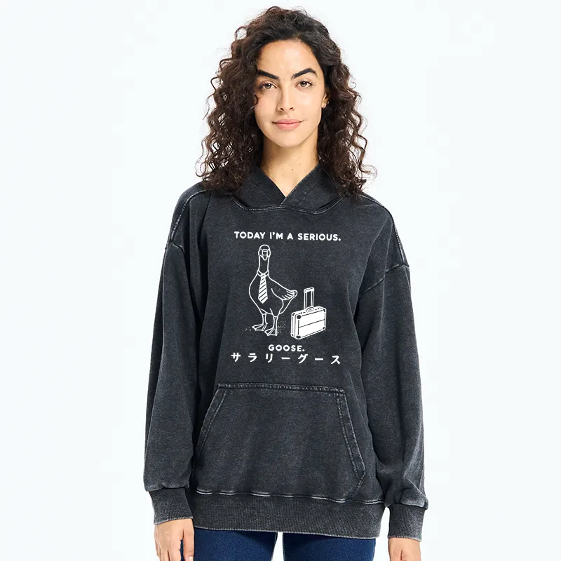 Tokyo-Tiger Hard Working Goose Washed Hoodie