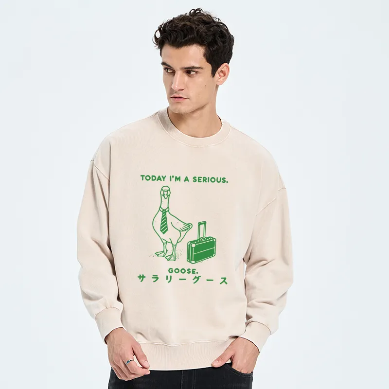 Tokyo-Tiger Hard Working Goose Washed Sweatshirt