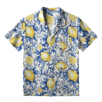 Tokyo-Tiger Fresh Lemon Aloha Hawaiian Shirt