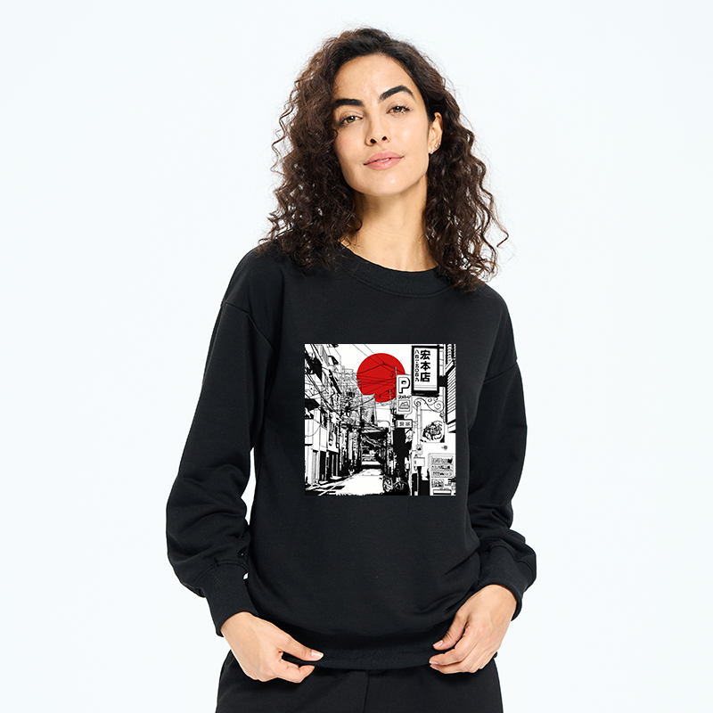 Tokyo-Tiger Sunrise On The Street Sweatshirt