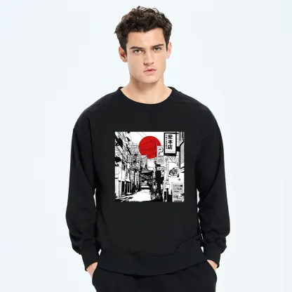 Tokyo-Tiger Sunrise On The Street Sweatshirt