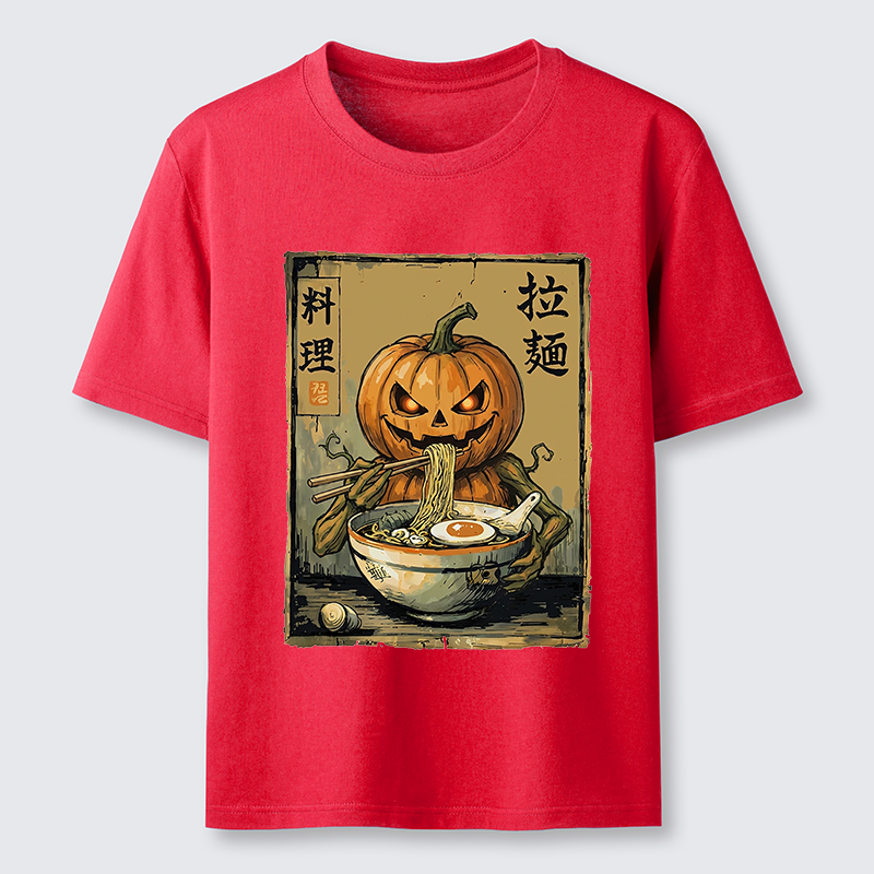 Tokyo-Tiger Pumpkin Eating Ramen Classic T-Shirt