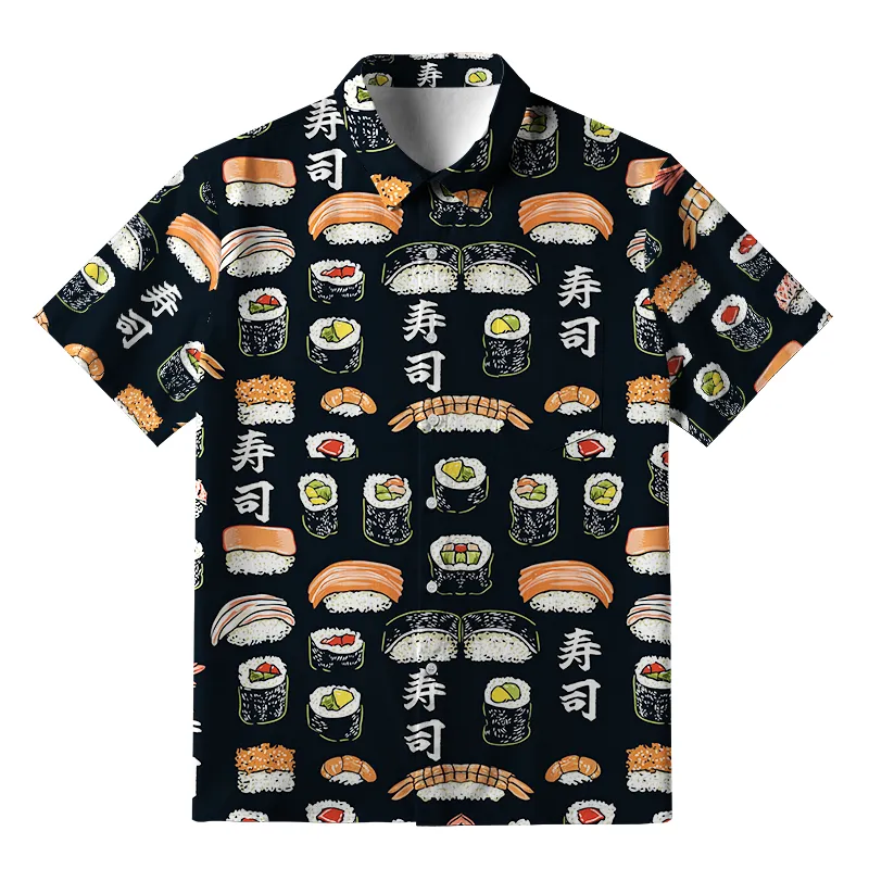 Tokyo-Tiger Delicious Sushi Button-up Shirt Sale