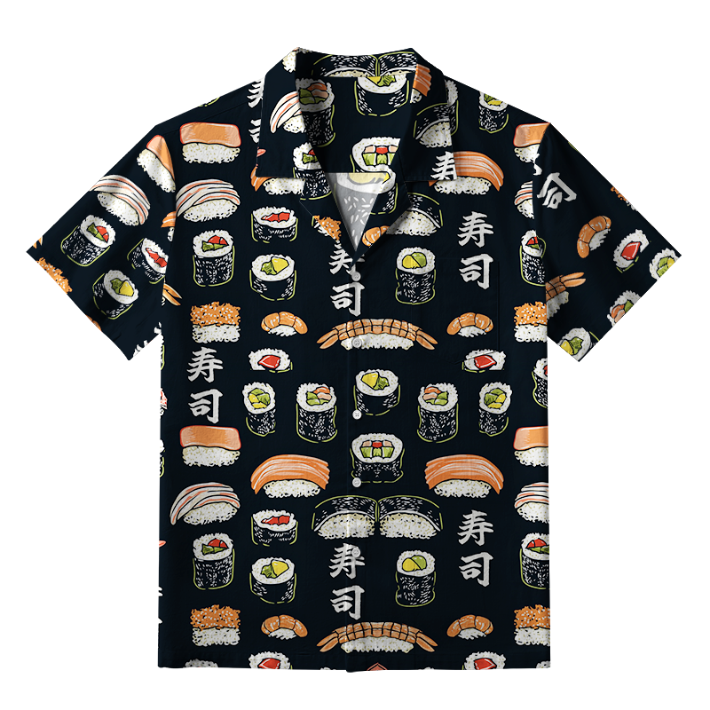 Tokyo-Tiger Delicious Sushi Aloha Hawaiian Shirt