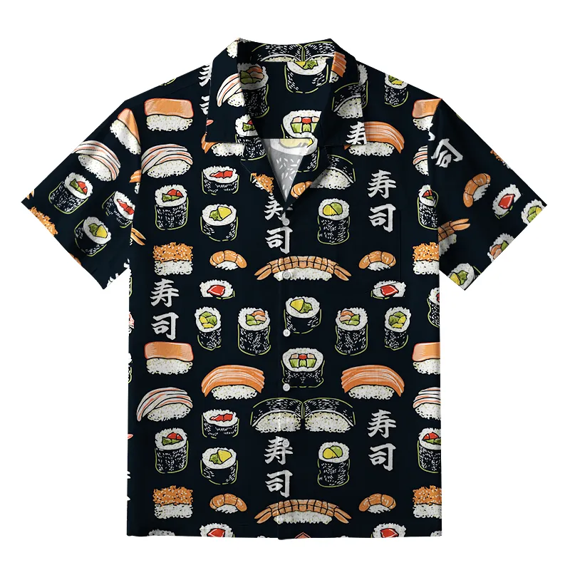 Tokyo-Tiger Delicious Sushi Aloha Hawaiian Shirt Sale