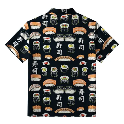 Tokyo-Tiger Delicious Sushi Button-up Shirt