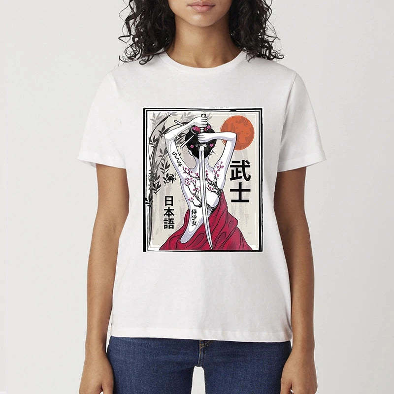 Tokyo-Tiger Japanese Samurai Culture Scenery Vintage Sakura Classic T-Shirt