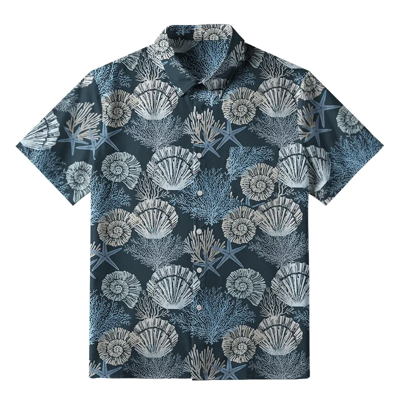 Tokyo-Tiger Seashell And Starfish Button-up Shirt Sale