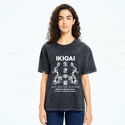 Tokyo-Tiger Purpose In Life Washed T-Shirt