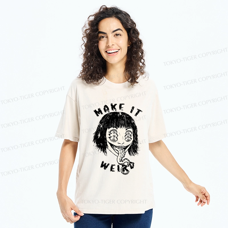 Tokyo-Tiger Make It Weird Washed T-Shirt