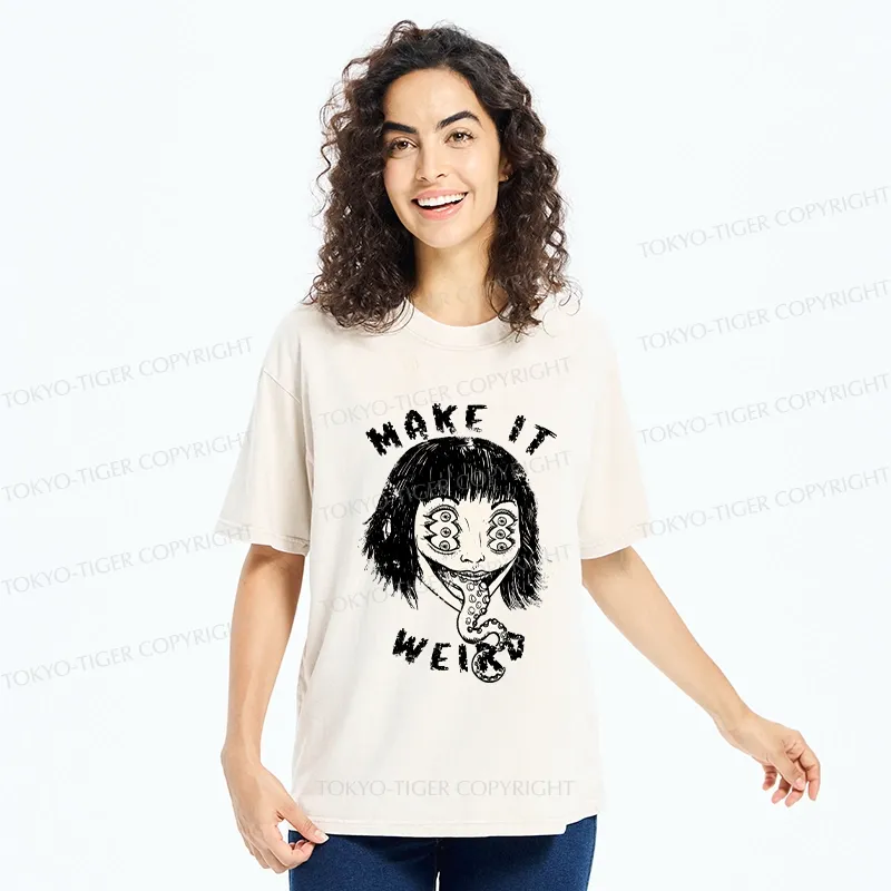 Tokyo-Tiger Make It Weird Washed T-Shirt