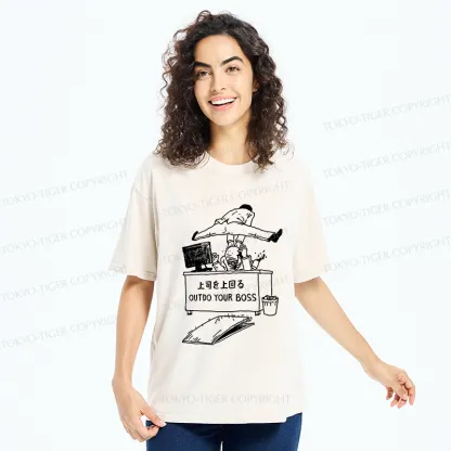 Tokyo-Tiger Outdo Your Boss Washed T-Shirt