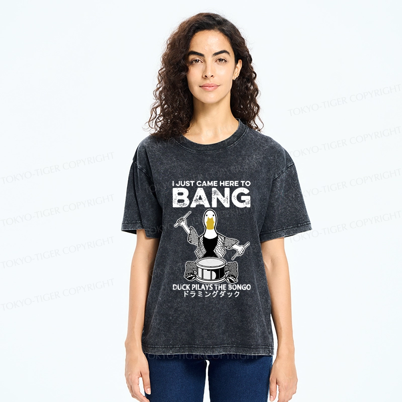 Tokyo-Tiger Drumming Duck Washed T-Shirt