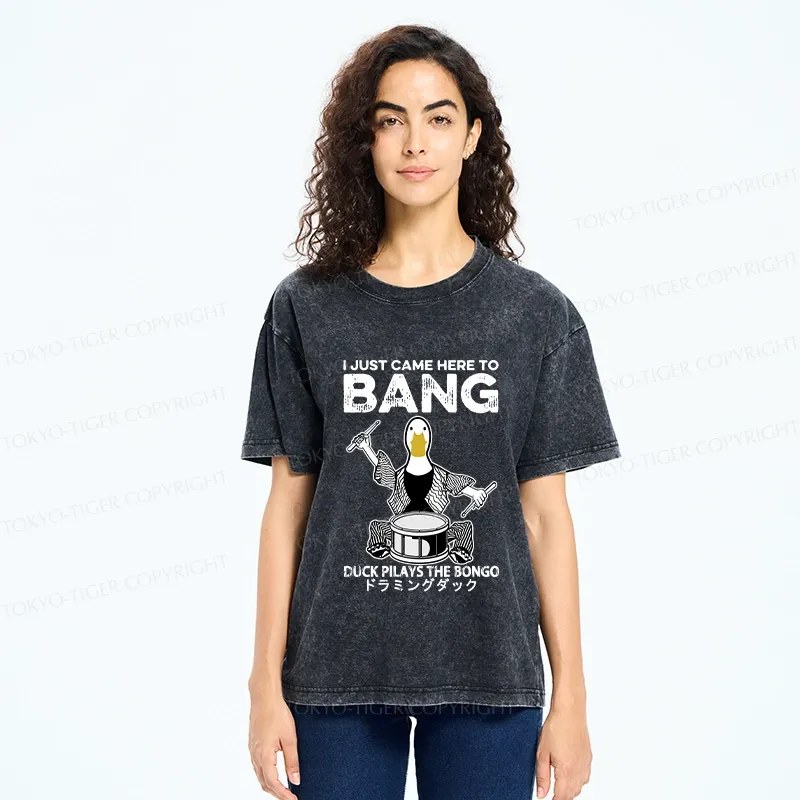 Tokyo-Tiger Drumming Duck Washed T-Shirt